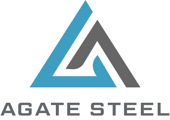 agate steel stacked logo